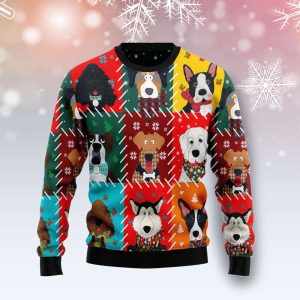 Dog Face Ugly Christmas Sweater, Gift…