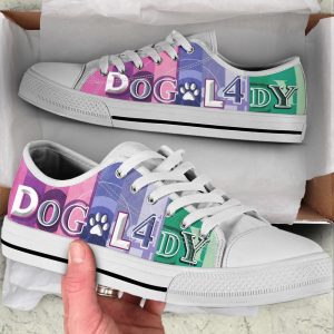 dog lady colorfull low top shoes canvas sneakers casual shoes for men and women dog mom gift.jpeg