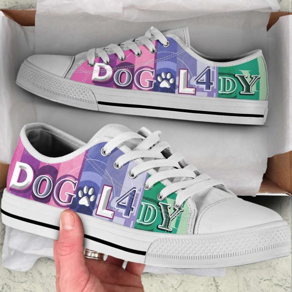 Dog Lady Colorfull Low Top Shoes Canvas Sneakers Casual Shoes