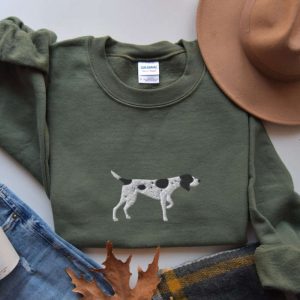 Dog Lover Embroidered Sweatshirt 2D Crewneck…