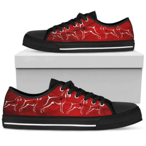 Stylish Dog Lover Red Low Top…
