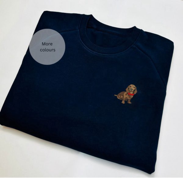 Dog Lovers Embroidered Sweatshirt 2D Crewneck Sweatshirt For Men And Women