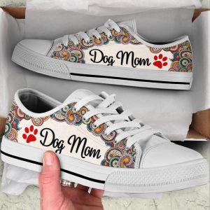 Dog Mom Paisley Low Top Shoes…
