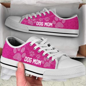 dog mom paw rose pattern low top shoes canvas sneakers casual shoes for men and women dog mom gift 1.jpeg