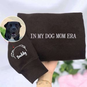 dog mom sweatshirt hoodie embroidered with dog ear name unique gift for dog mom 1.jpeg