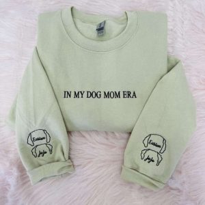 Dog Mom Sweatshirt, Hoodie Embroidered with…