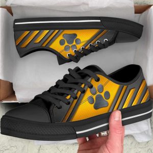 dog paw metalwaffle gold silver low top shoes canvas sneakers casual shoes for men and women 1.jpeg