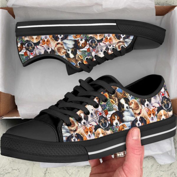 Dog Puppies Breeds Low Top Shoes Canvas Sneakers Casual Shoes