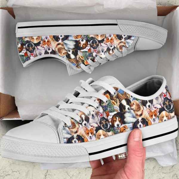 Dog Puppies Breeds Low Top Shoes Canvas Sneakers Casual Shoes