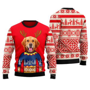 Dog Ugly Christmas Sweater For Men…