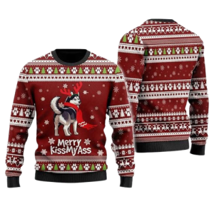 Dog Ugly Christmas Sweater For Women,…