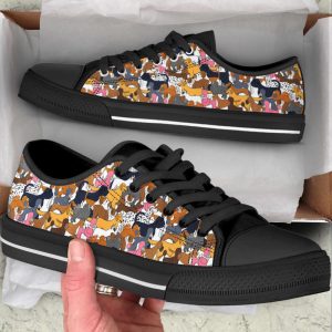 dogs lover pattern low top shoes canvas sneakers casual shoes for men and women dog mom gift.jpeg