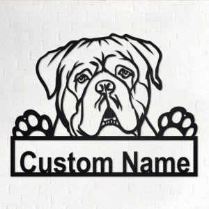 Dogue De Bordeaux Custom Name Laser…