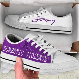 domestic violence shoes strong low top shoes canvas shoes best gift for men and women cancer awareness 1.jpeg