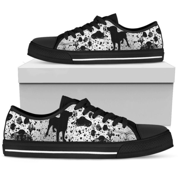 Dreaming Of Dogs Black Low Top Sneaker: Stylish and Comfy Footwear