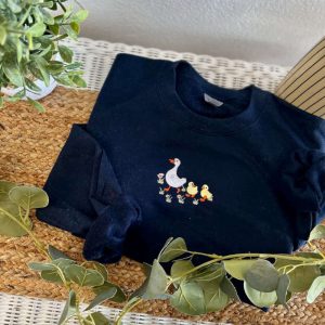 duck duck embroidered sweatshirt 2d crewneck sweatshirt for men and women 3030 1.jpeg