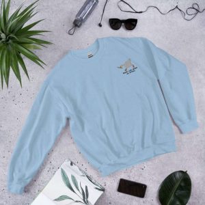 duck with knife embroidered sweatshirt 2d crewneck sweatshirt gift for family sws3897 3.jpeg