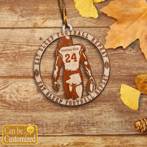 eat sleep football repeat ornament christmas ornament hangers gifts for football lovers 2.png