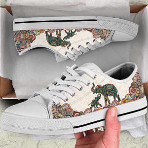 elephant paisley color low top shoes canvas print lowtop casual shoes gift for adults.jpeg
