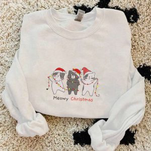 embroidered cat funny christmas sweatshirts embroidered crewneck christmas embroidered sweatshirt holiday sweater cat christmas gift 4.jpeg