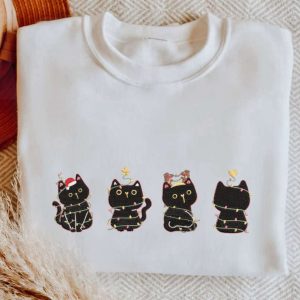 embroidered christmas black cat sweatshirt meowy christmas shirt christmas lights cat shirt christmas gifts for cat lovers christmas cat.jpeg