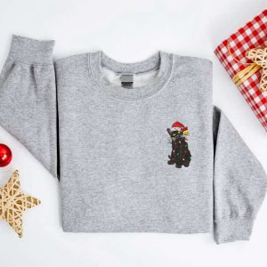 embroidered christmas cat sweatshirt black cat christmas sweater for christmas 1 2.jpeg