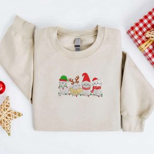 embroidered christmas cat sweatshirt meowy santa christmas sweater for family 2.jpeg
