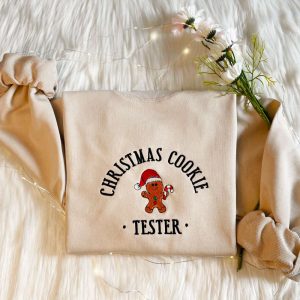 Embroidered Christmas Cookie Baker Gingerbread Sweatshirt…