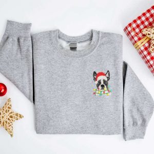 embroidered christmas dog sweatshirt boston terrier dog christmas sweater for family 2.jpeg