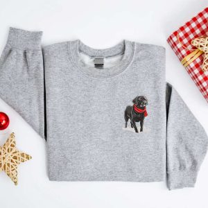 embroidered christmas dog sweatshirt embroidered black labrador christmas sweater crewneck women christmas sweatshirt ugly christmas 2.jpeg