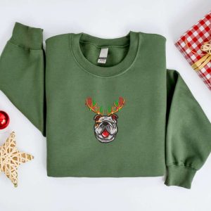 embroidered christmas dog sweatshirt embroidered bulldog christmas sweatshirt women christmas sweatshirt christmas crewneck sweater shirt 1.jpeg