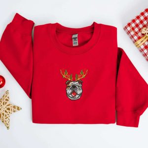 embroidered christmas dog sweatshirt embroidered bulldog christmas sweatshirt women christmas sweatshirt christmas crewneck sweater shirt 5.jpeg