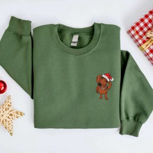 embroidered christmas dog sweatshirt embroidered dachshund dog christmas sweater crewneck women christmas sweatshirt ugly christmas shirt 2.jpeg