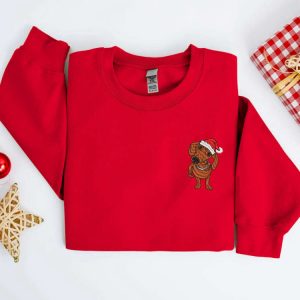 embroidered christmas dog sweatshirt embroidered dachshund dog christmas sweater crewneck women christmas sweatshirt ugly christmas shirt 3.jpeg