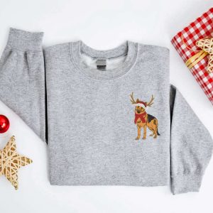 embroidered christmas dog sweatshirt embroidered german shepherd reindeer christmas crewneck women christmas sweatshirt ugly christmas 1.jpeg