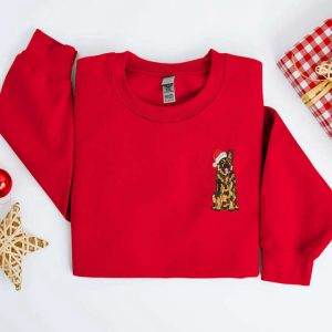 embroidered christmas dog sweatshirt embroidered german shepherd santa dog christmas sweater crewneck women christmas sweatshirt ugly xmas 4.jpeg