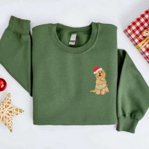 embroidered christmas dog sweatshirt embroidered goldendoodle dog christmas sweater crewneck women christmas sweatshirt ugly christmas shirt 1.jpeg