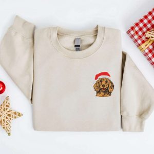 embroidered christmas dog sweatshirt embroidered goldendoodle santa christmas sweater crewneck women christmas sweatshirt ugly christmas 1.jpeg