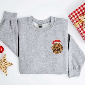 embroidered christmas dog sweatshirt embroidered goldendoodle santa christmas sweater crewneck women christmas sweatshirt ugly christmas.jpeg