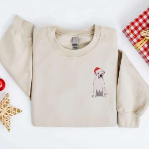 embroidered christmas dog sweatshirt embroidered pitbull dog christmas sweater crewneck women christmas sweatshirt ugly christmas sweater 2.jpeg