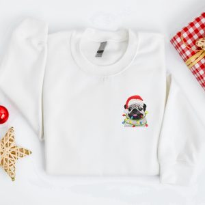 embroidered christmas dog sweatshirt pug dog christmas sweater shirt 4.jpeg