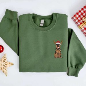 embroidered christmas german shepherd dog sweatshirt gift for dog lover.jpeg