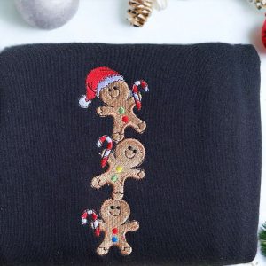 embroidered christmas gingerbread sweatshirt embroidered ginger bread christmas sweater crewneck women christmas shirt ugly christmas 1.jpeg