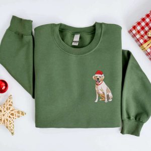 embroidered christmas labrador retriever golden sweatshirt embroidered dog christmas sweater crewneck women christmas winter sweater shirt 1.jpeg