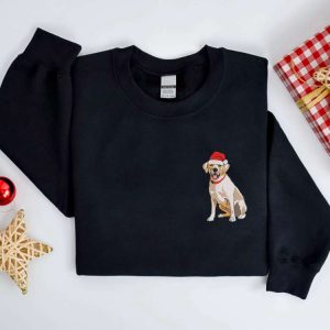 embroidered christmas labrador retriever golden sweatshirt embroidered dog christmas sweater crewneck women christmas winter sweater shirt 4.jpeg