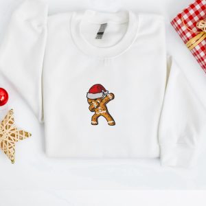 embroidered christmas sweatshirt dabbing gingerbread cookies sweatshirt for family 2.jpeg