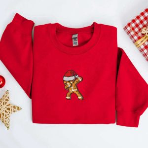 embroidered christmas sweatshirt dabbing gingerbread cookies sweatshirt for family 4.jpeg