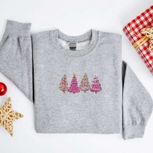 embroidered christmas sweatshirt embroidered christmas tree sweater crewneck women christmas sweatshirt ugly christmas sweatshirt shirt 1.jpeg