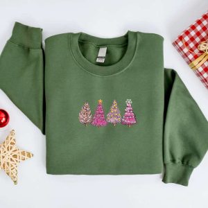 embroidered christmas sweatshirt embroidered christmas tree sweater crewneck women christmas sweatshirt ugly christmas sweatshirt shirt 3.jpeg