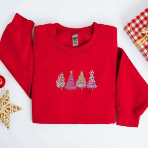 embroidered christmas sweatshirt embroidered christmas tree sweater crewneck women christmas sweatshirt ugly christmas sweatshirt shirt 4.jpeg